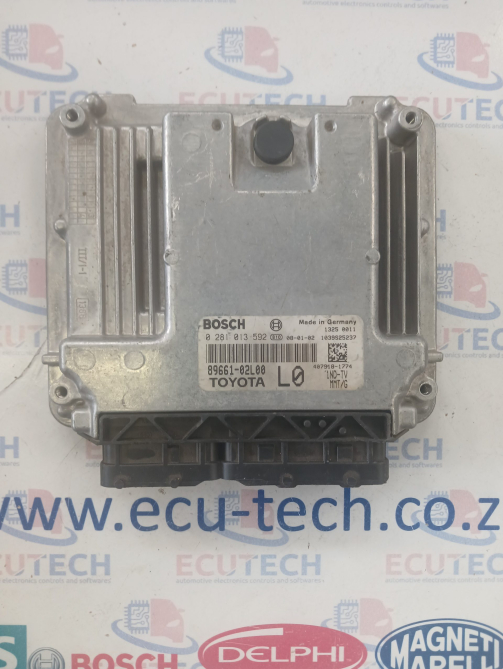 TOYOTA COROLLA ECU COMPUTER BOX 0281013592 L0 89661-02L00