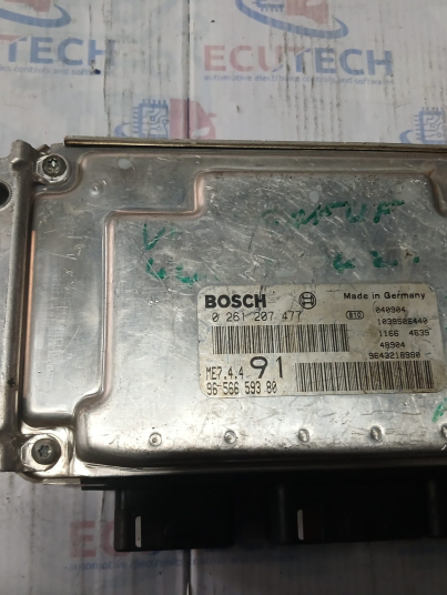 PEUGEOT 1.6 206 ECU COMPUTER BOX 0261207477 9650347980 ME7.4.4 91