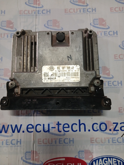 VW TIGUAN 2.0 TDi ECU COMPUTER BOX 03L907309AD 0281017947