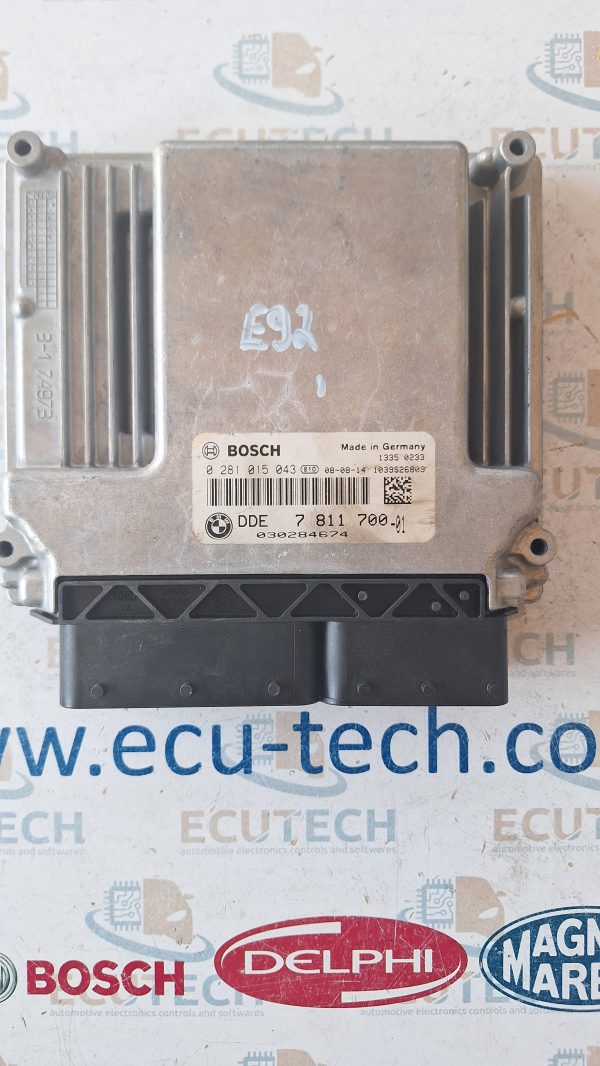 BMW E90 320d ECU COMPTUER BOX DDE7811700 0281015043