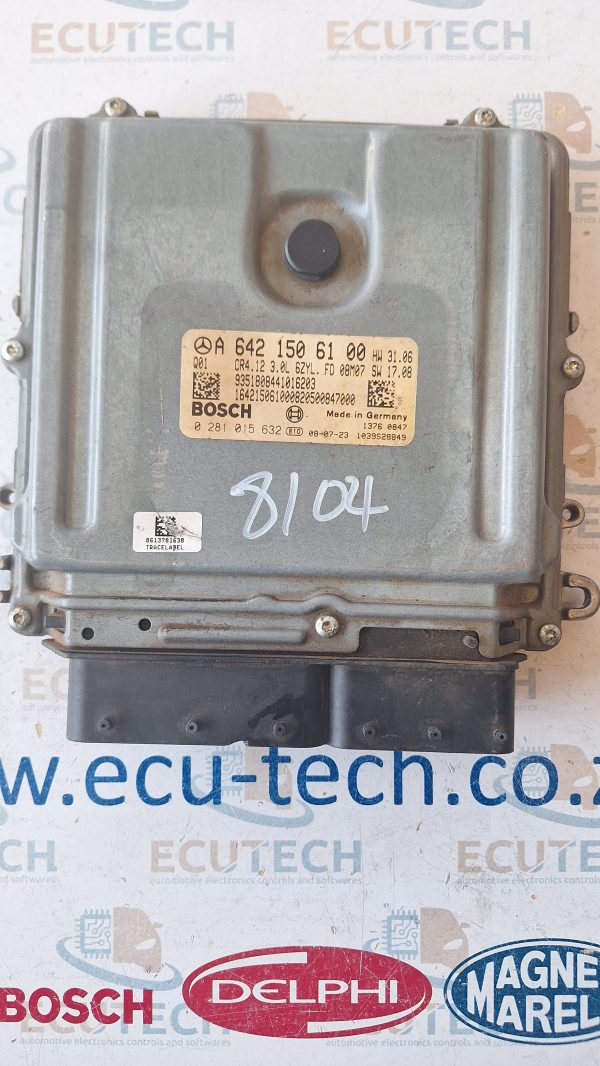 MERCEDES-BENZ M-CLASS W164ML 320 ECU COMPUTER BOX  0281013382 A6421506491