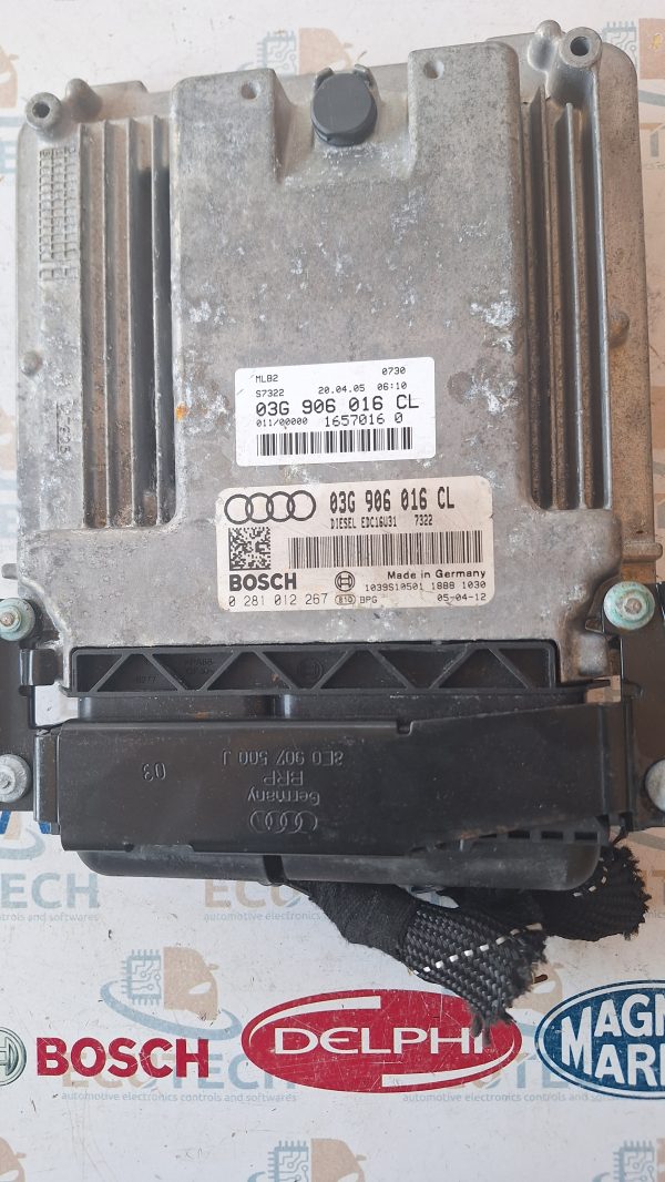 Audi A4 2.0TDI 03G906016CL 0281012267 EDC16U31