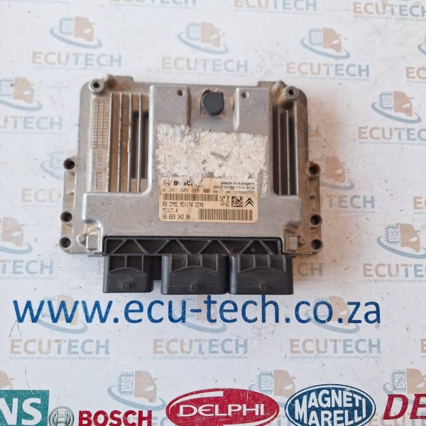 PEUGEOT CITROEN 1.6  ECU COMPUTER BOX  0261S05626 9666934280 mev17.4