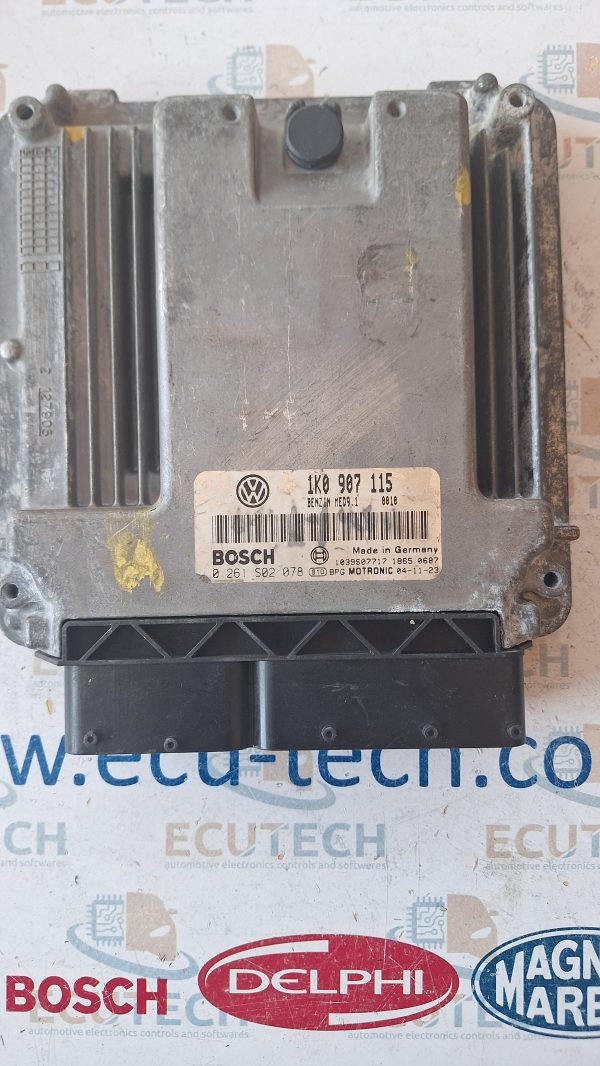 VW Golf 2.0 1k0 907 115 MED9.1 Bosch 0 261 S02 078
